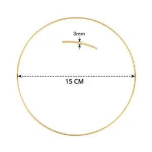 Gold Metal Wreath Ring Hoop for Crafts 19 S28f8507e8ab94b65b84acbbbf1e12a0bX