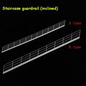 Realistic Model Guardrail Set for Dioramas 10 S29634fea1d58496a9773d5135a3471afj