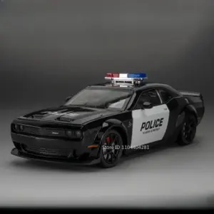 1:24 Scale Diecast Challenger SRT Hellcat & Police Car 19 S29ad4981731a4035ba66ffcaef6166e6v