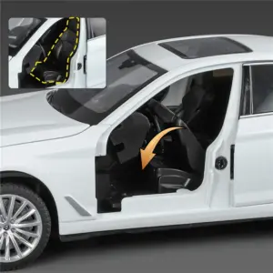 BMW 530LI 5 Series 1:24 Diecast Model with Lights 11 S29daa0225ebf451a886441d3cd2ae780g 1