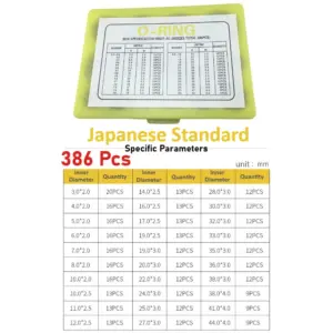 Durable Rubber O-Ring Assortment Kit 15 S29e358b1f6d048d5b32cbcbac3a7c60dy