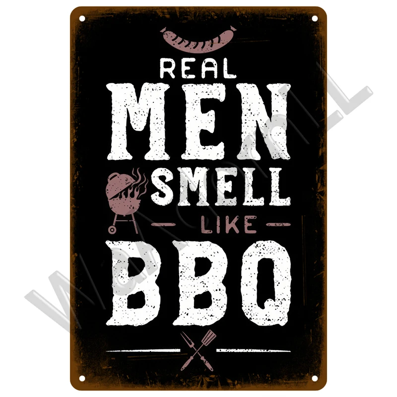 Vintage BBQ Zone Metal Sign Set of Six 15 Vintage BBQ Zone Metal Sign Set of Six - Image 15