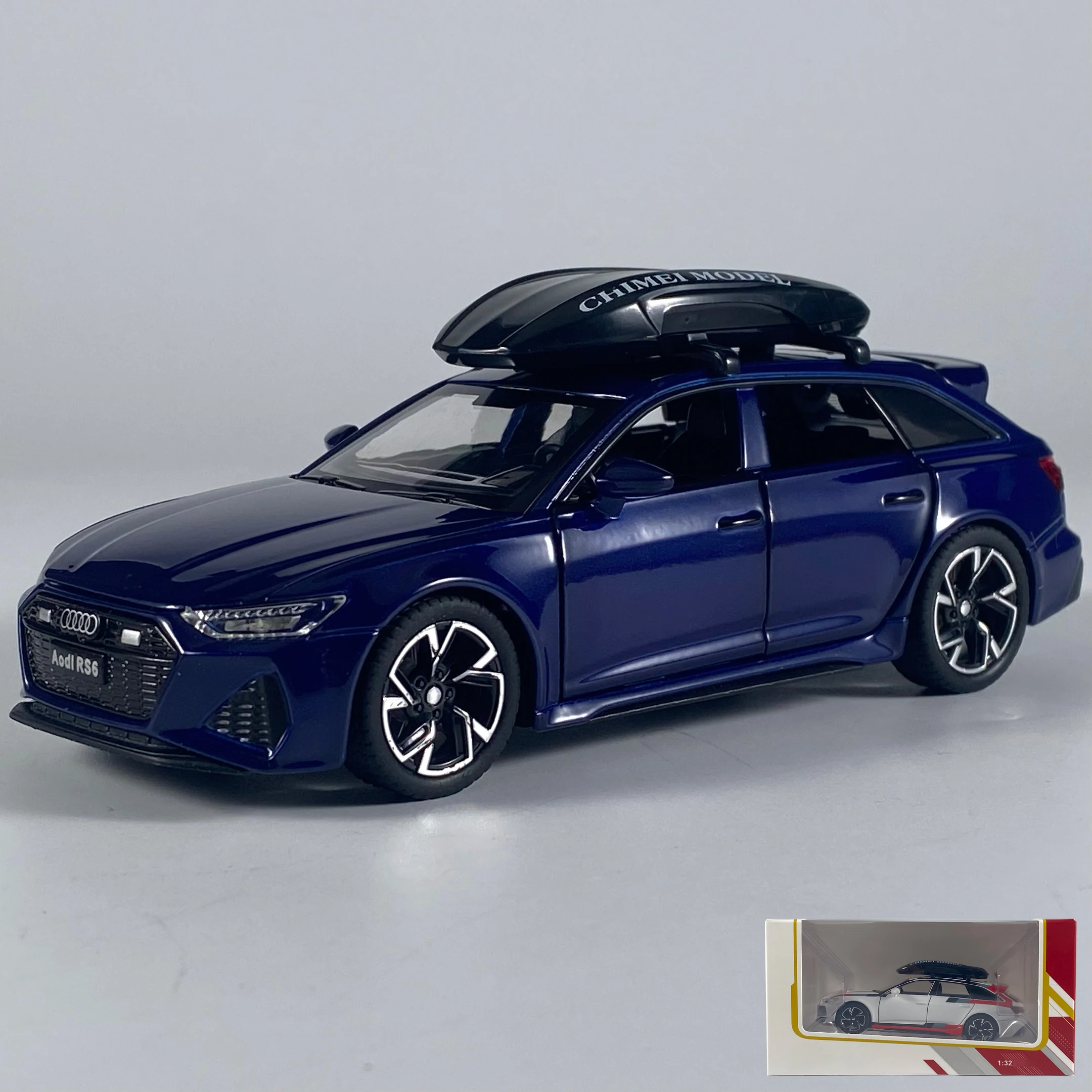 Audi RS6 Avant Wagon 1:32 Diecast Model in Black 14 Audi RS6 Avant Wagon 1:32 Diecast Model in Black - Image 14