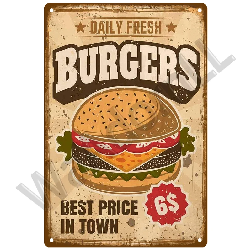 Vintage-Style Metal Sign for Retro Decor 14 Vintage-Style Metal Sign for Retro Decor - Image 14