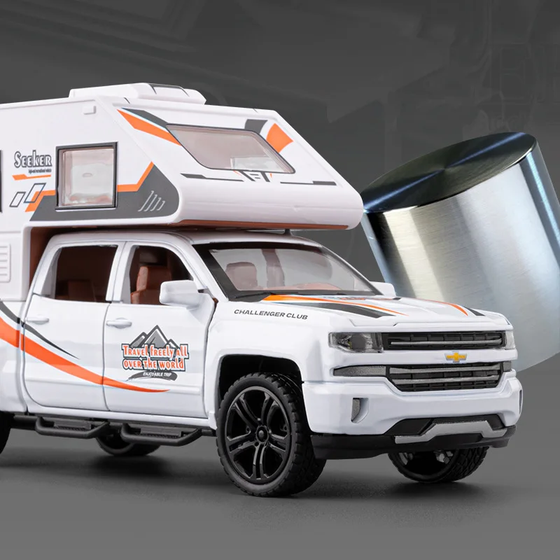 1:32 Silverado Pickup RV Diecast Model 3 1:32 Silverado Pickup RV Diecast Model - Image 3