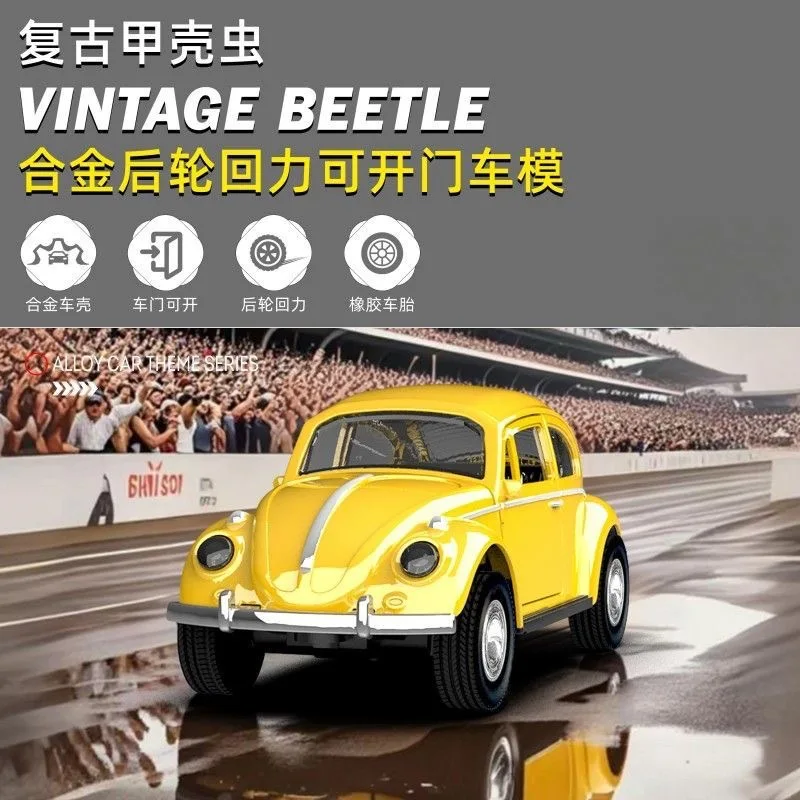 Vintage Diecast Beetle Bus 1:36 Scale 10 Vintage Diecast Beetle Bus 1:36 Scale - Image 10