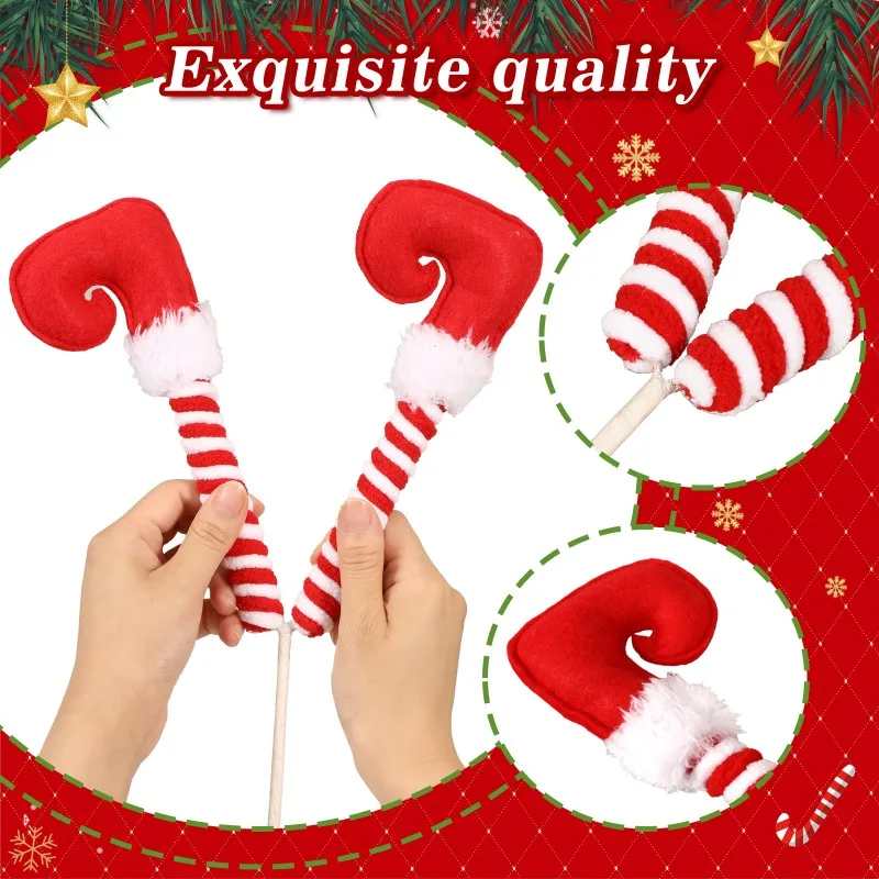 Christmas Elf Legs Decorative Picks 3 Christmas Elf Legs Decorative Picks - Image 3