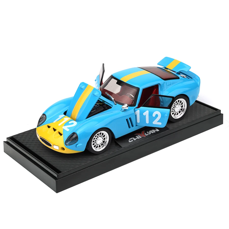 Vibrant Blue Ferrari 250 GTO Diecast Model 5 Vibrant Blue Ferrari 250 GTO Diecast Model - Image 5
