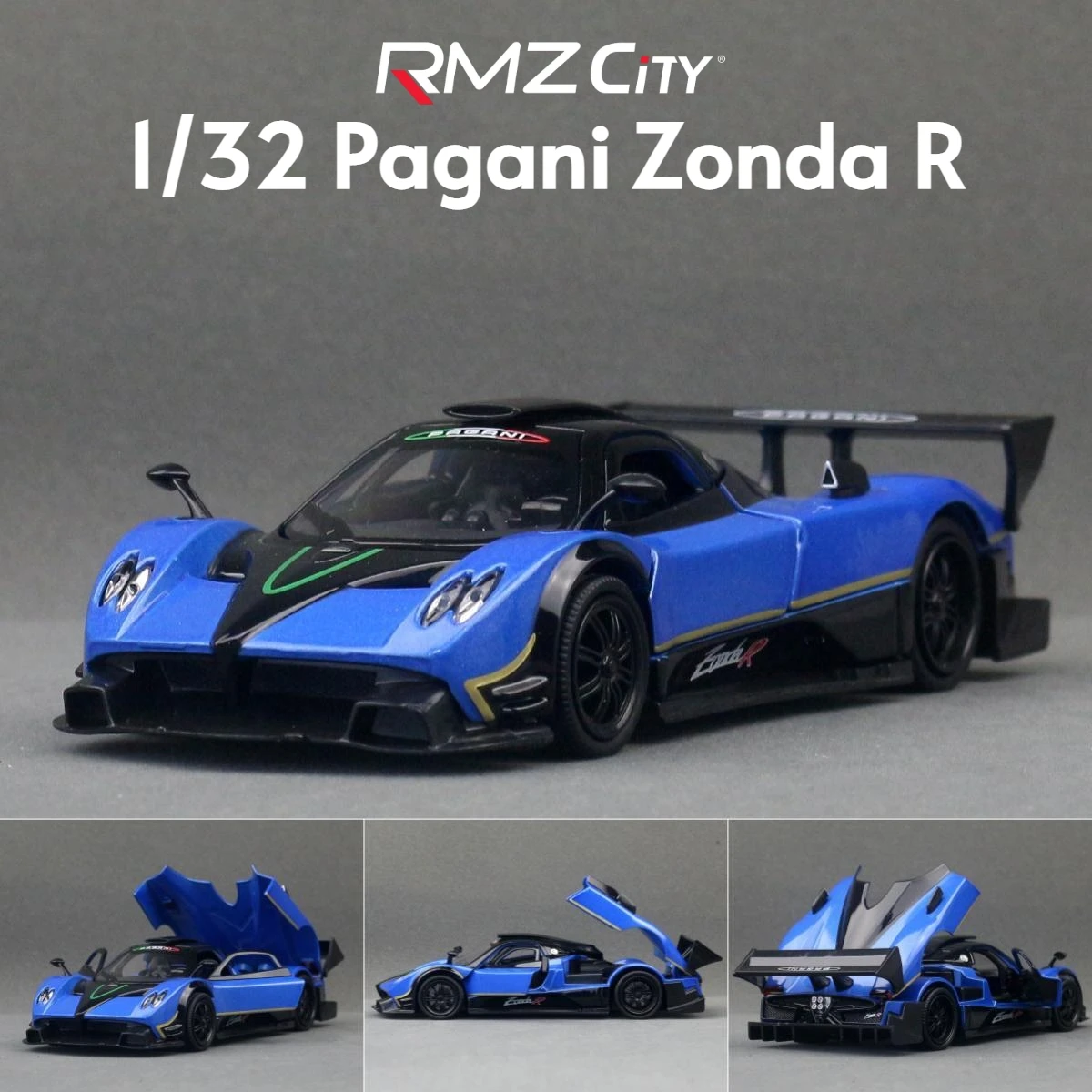 1/32 Pagani Zonda R Diecast Model in Vibrant Colors 7 1/32 Pagani Zonda R Diecast Model in Vibrant Colors - Image 7
