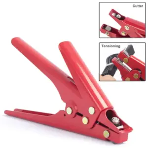 Red Cable Tie Gun for Precise Tensioning 11 S2bc1e79d84384362a53394cda7da7f5aw