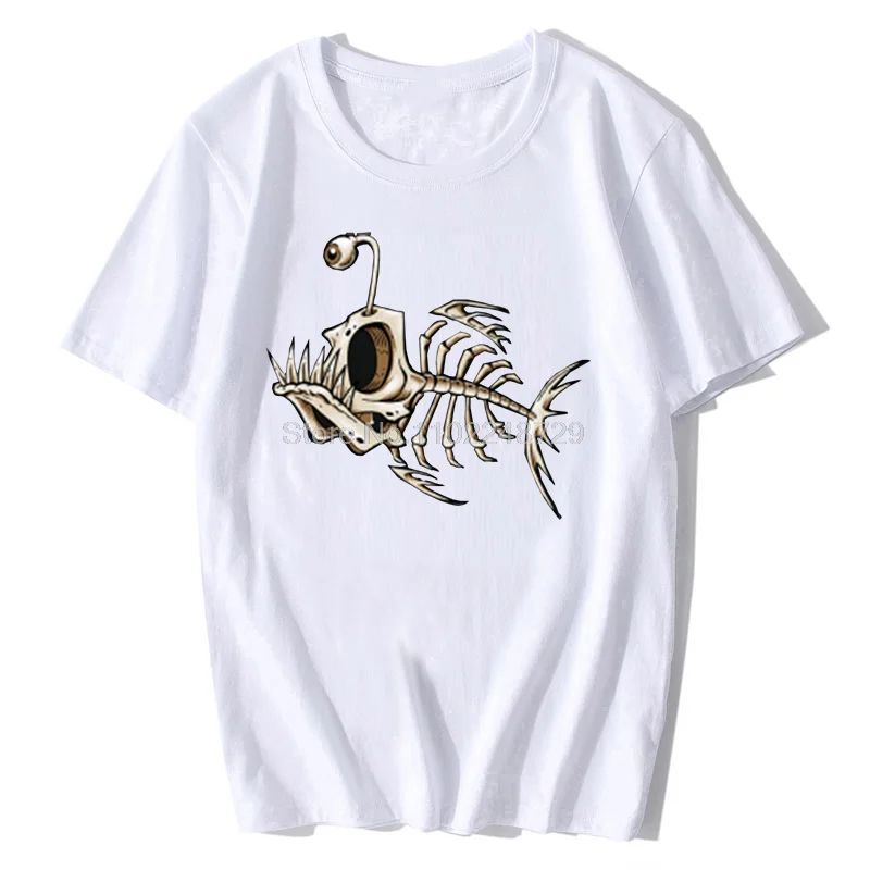 Bold Skeletal Fish Graphic T-Shirt for Men 6 Bold Skeletal Fish Graphic T-Shirt for Men - Image 6