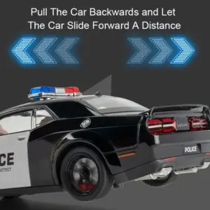 1:24 Scale Police Car Model with Lights 15 S2cdc070301094a91bba639ee8947104cp