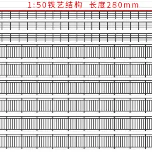 Transparent Miniature Fence for Dioramas 17 S2cf2991bc9494ff5955c8fed98b7c2794