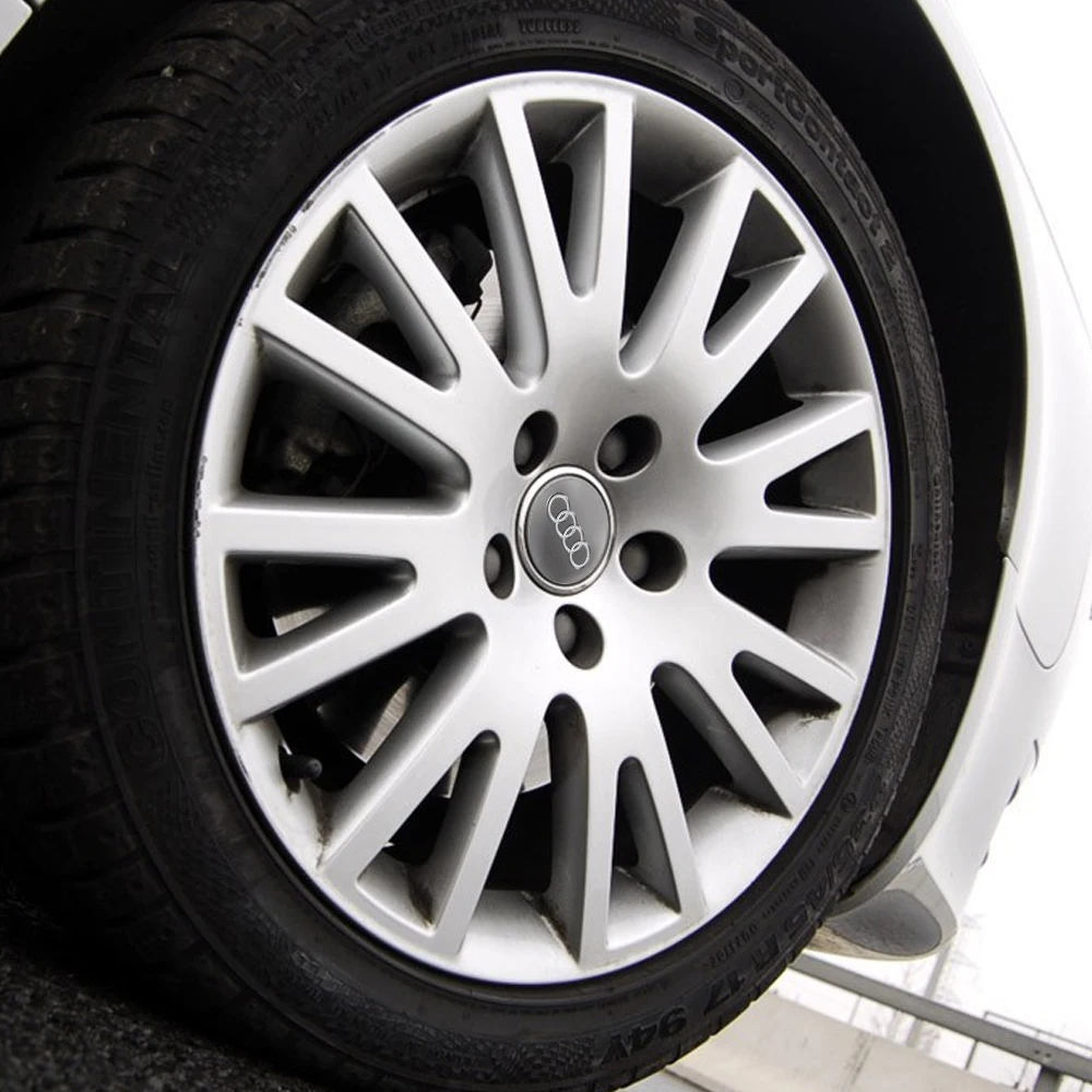 Vehicle Wheel Hub Caps Set for A1-A8, Q3-Q7 4 Vehicle Wheel Hub Caps Set for A1-A8, Q3-Q7 - Image 4
