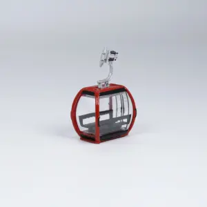 Red 1/87 Gondola Lift Cabin Model
