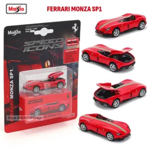 Red Ferrari SF90 1:64 Scale Die-Cast Model 17 S2d8cf290187b41cd94b86739cb79f297H 2