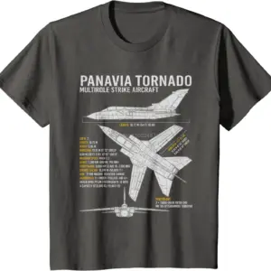 Men's Tornado Aircraft Blueprint T-Shirt 8 S2da91a4e72bd40c981777c9dac3d8381w