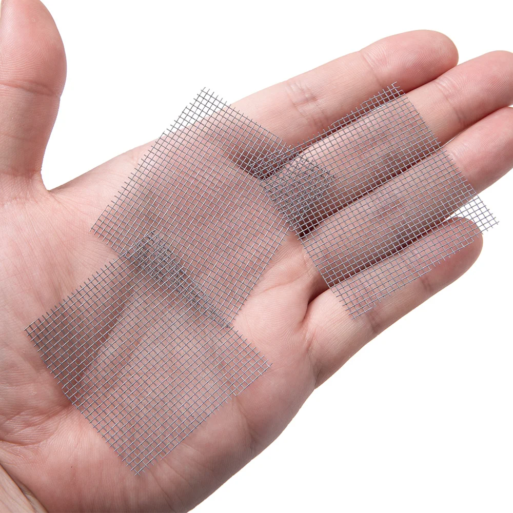 Miniature Gray Fiberglass Fence Mesh Set for Models 4 Miniature Gray Fiberglass Fence Mesh Set for Models - Image 4