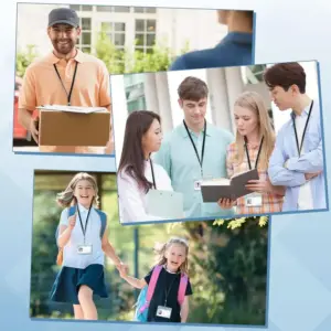 Black PVC ID Lanyards with Badge Holders Set 14 S2eab1c7c9dab4abd82c176477db687dbw