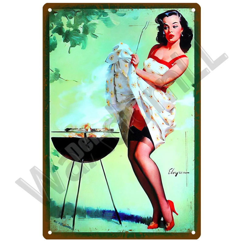 Retro BBQ Party Metal Sign Plaque 20x30 cm 17 Retro BBQ Party Metal Sign Plaque 20x30 cm - Image 17