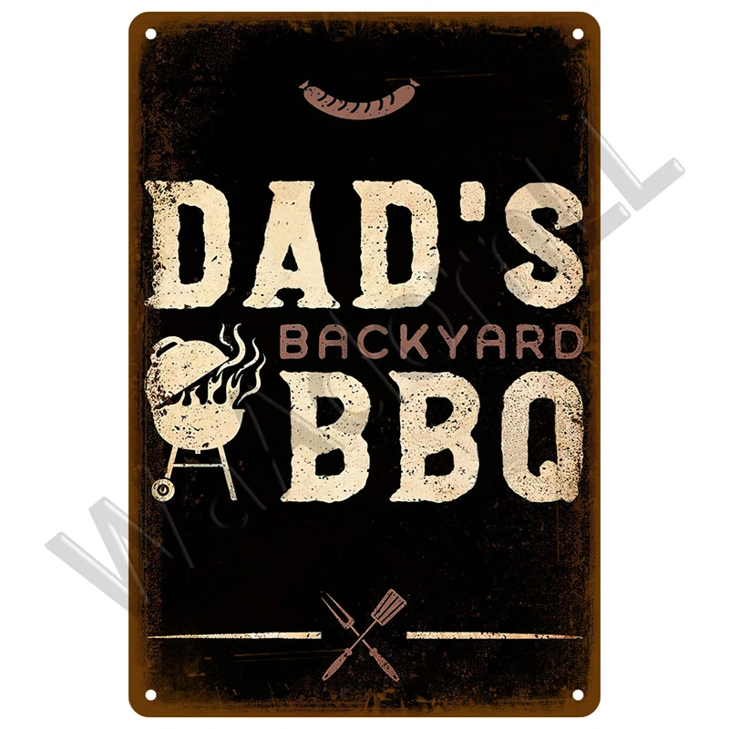 Vintage BBQ Metal Sign Collection 20x30 cm 23 Vintage BBQ Metal Sign Collection 20x30 cm - Image 23