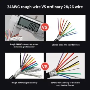 Black RS232 Connector Cable 0.5m-20m 15 S2fbd3542cacf40409bcf9b9bd78a3587S