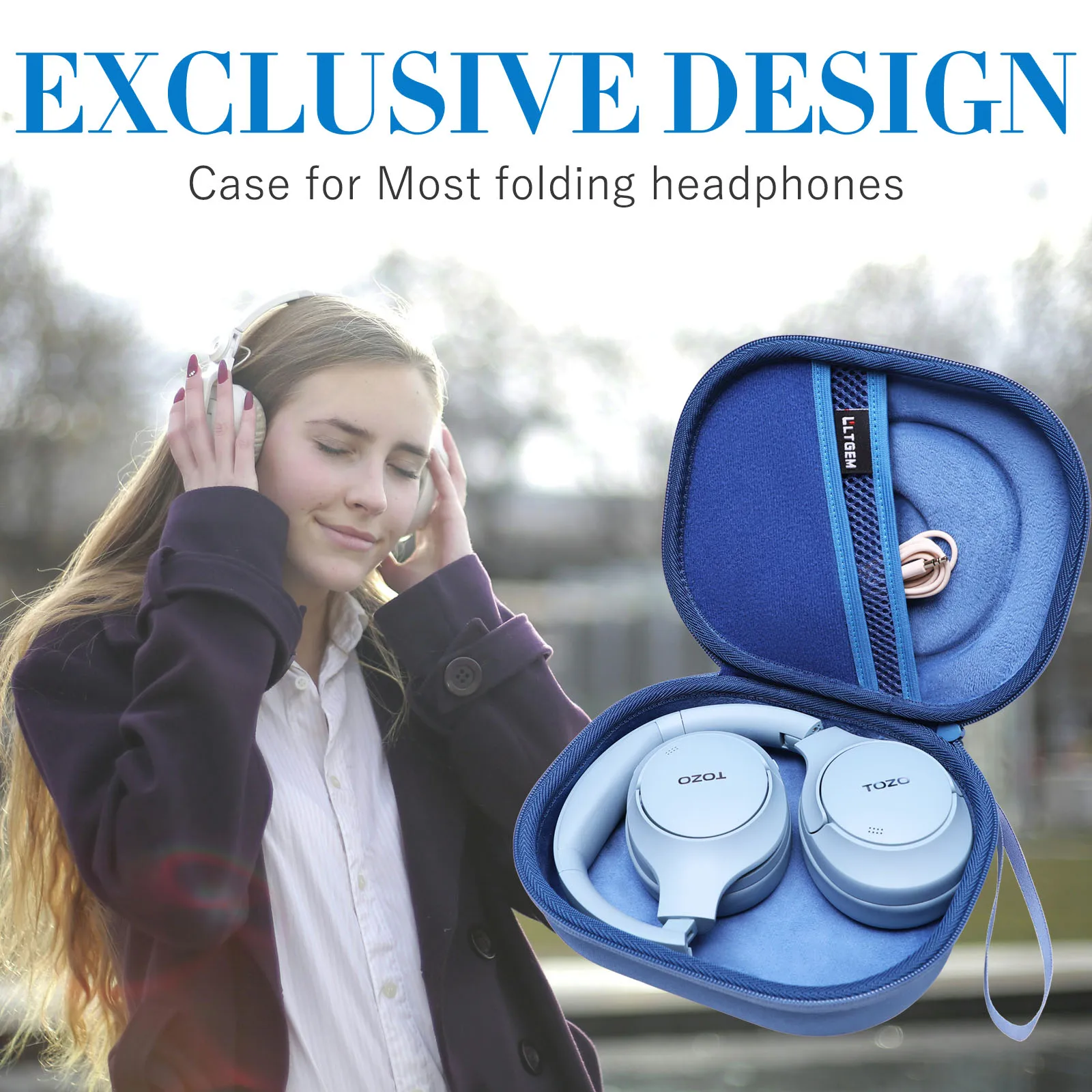TOZO HT2 Headphone Protective Carrying Case 3 TOZO HT2 Headphone Protective Carrying Case - Image 3