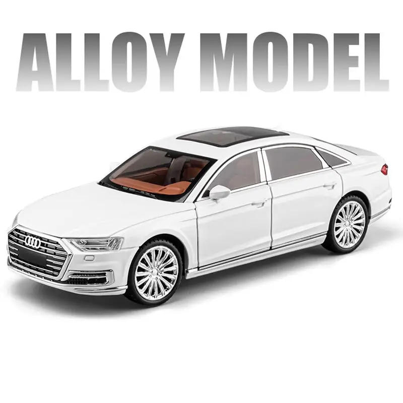1:24 Scale Audi A8 Alloy Model in Black 9 1:24 Scale Audi A8 Alloy Model in Black - Image 9