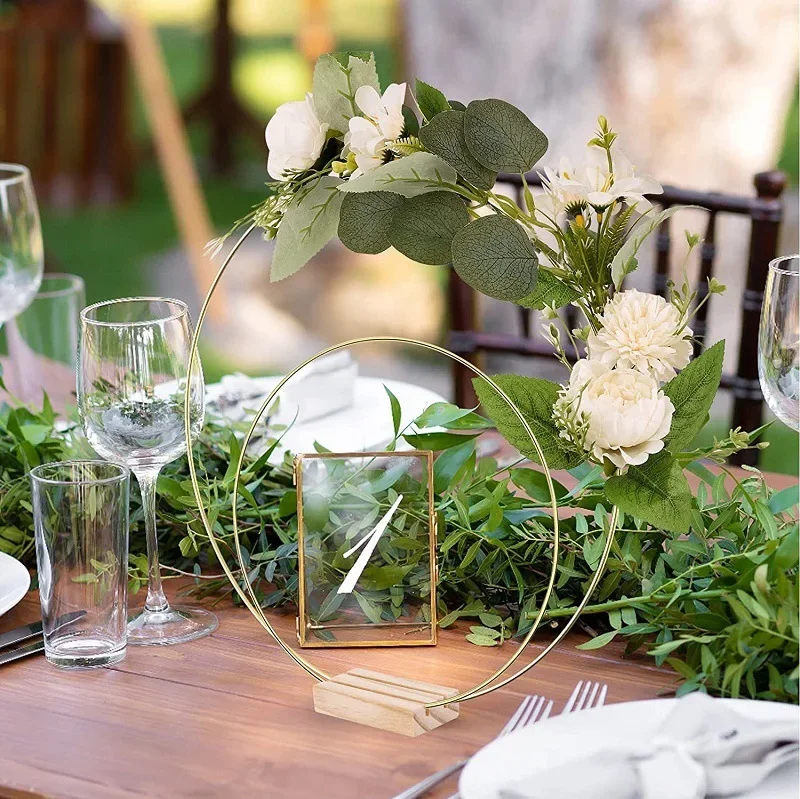 Gold Metal Wreath Ring Hoop for Crafts 3 Gold Metal Wreath Ring Hoop for Crafts - Image 3