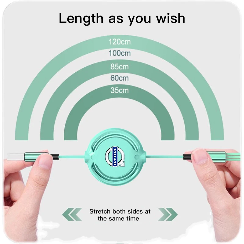 Black Retractable Multi-Device Charging Cable 2 Black Retractable Multi-Device Charging Cable - Image 2