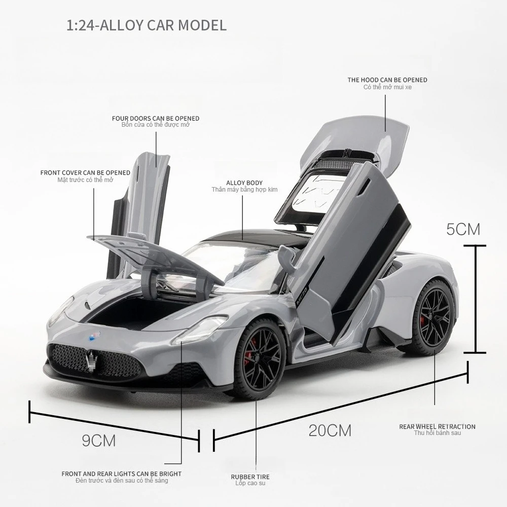 Maserati MC20 1:22 Scale Diecast Model Car 2 Maserati MC20 1:22 Scale Diecast Model Car - Image 2