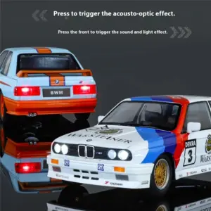 BMW M3 Sport EVO 1:24 Diecast Model with Lights 12 S32e360f41b1546669f40bb01f5fda052m