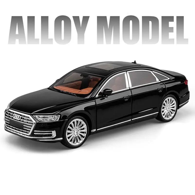 1:24 Scale Audi A8 Alloy Model in Black 8 1:24 Scale Audi A8 Alloy Model in Black - Image 8