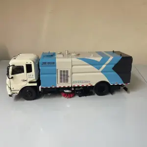 White and Blue Die-Cast Cleaning Sweeper Truck 7 S33864cb269a847f3bdcbc78a6758f15fC