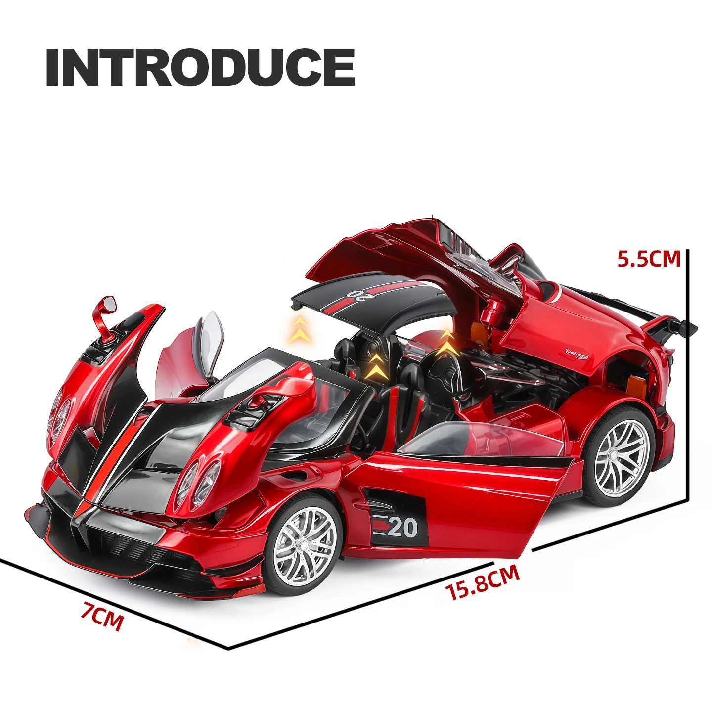 Pagani Huayra BC 1:32 Diecast Model 6 Pagani Huayra BC 1:32 Diecast Model - Image 6
