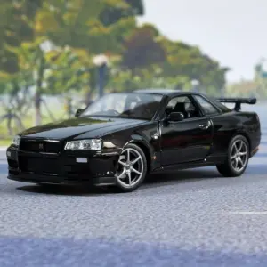 Blue Nissan Skyline GTR R34 Scale Model 1:24 11 S34291b2ee45c4d4f9010a4a63ae869c1w