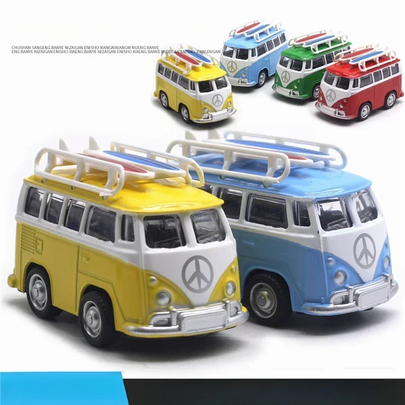 Diecast Alloy Cartoon Travel Bus Model 2 Diecast Alloy Cartoon Travel Bus Model - Image 2