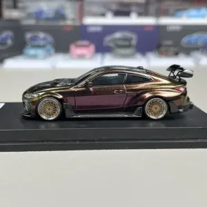 Purple-Gold BMW M4 G82 Diecast Model 1:64 7 S346f337cd9ae4b90bd53ebc3ae31aff58
