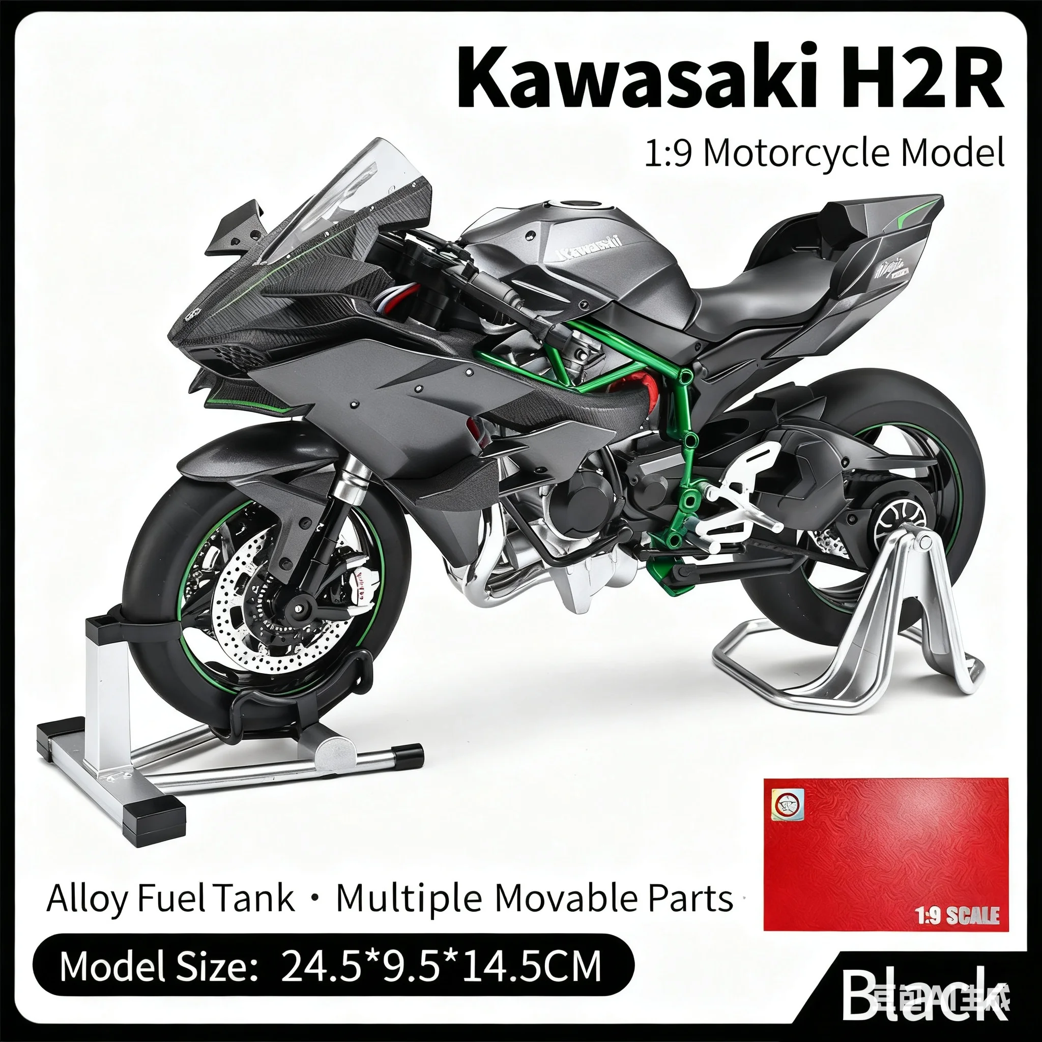 Kawasaki H2R Ninja 1:9 Scale Motorcycle Model 7 Kawasaki H2R Ninja 1:9 Scale Motorcycle Model - Image 7