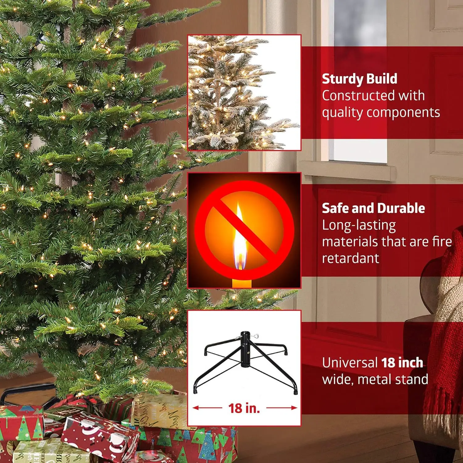 Elegant Artificial Christmas Tree 150cm-210cm 5 Elegant Artificial Christmas Tree 150cm-210cm - Image 5