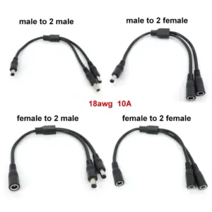 2-Way DC Power Splitter Cable 30cm 11 S3568eeafd90446bb886c8439cc19c63cV