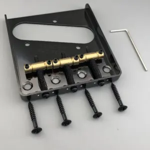 Vintage Gold/TL Guitar Bridge with Brass Saddles 10 S35b70a76e86c4fd6bf551e1d2db64c4a1 2