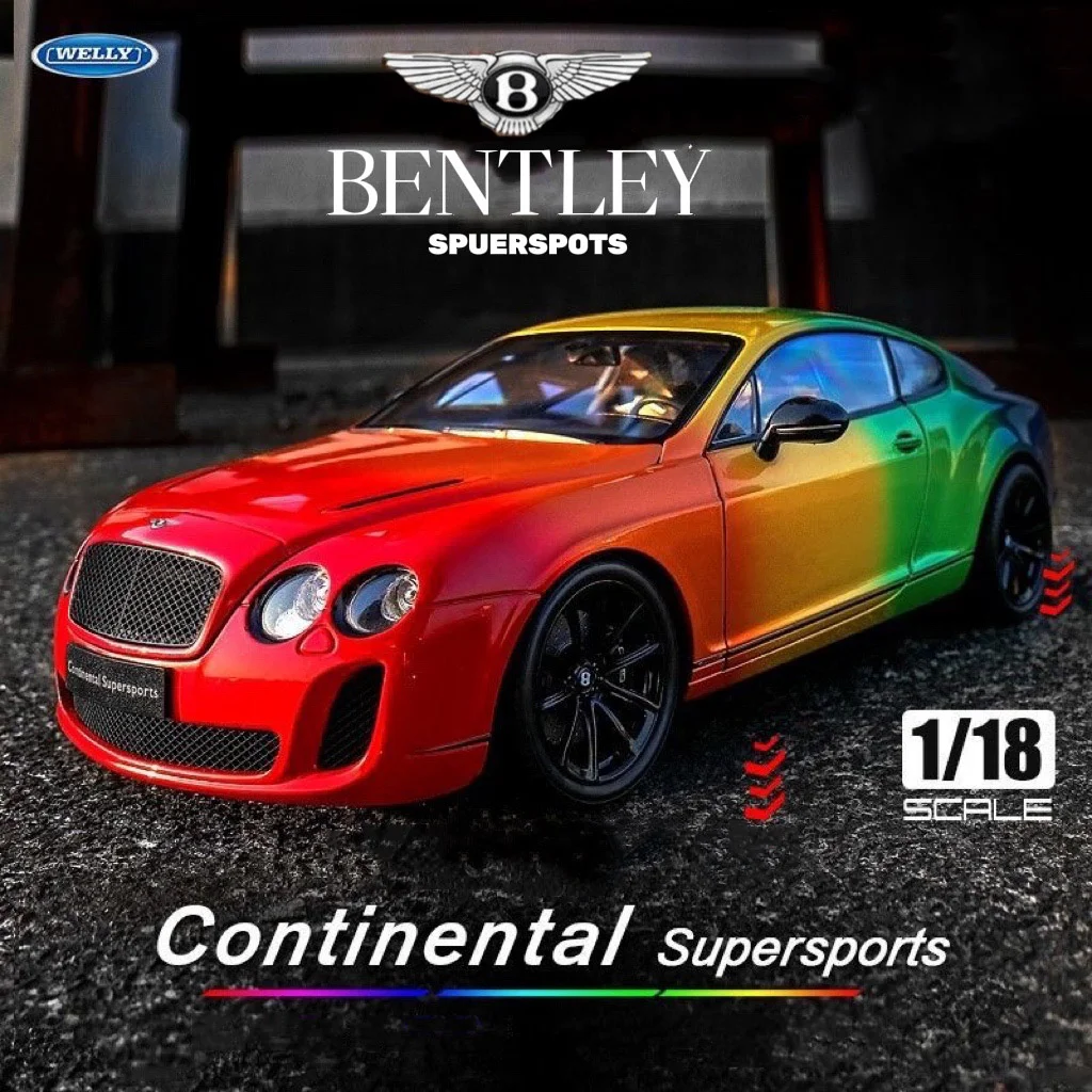 1:18 WELLY Bentley Supersports Diecast Model 1 1:18 WELLY Bentley Supersports Diecast Model