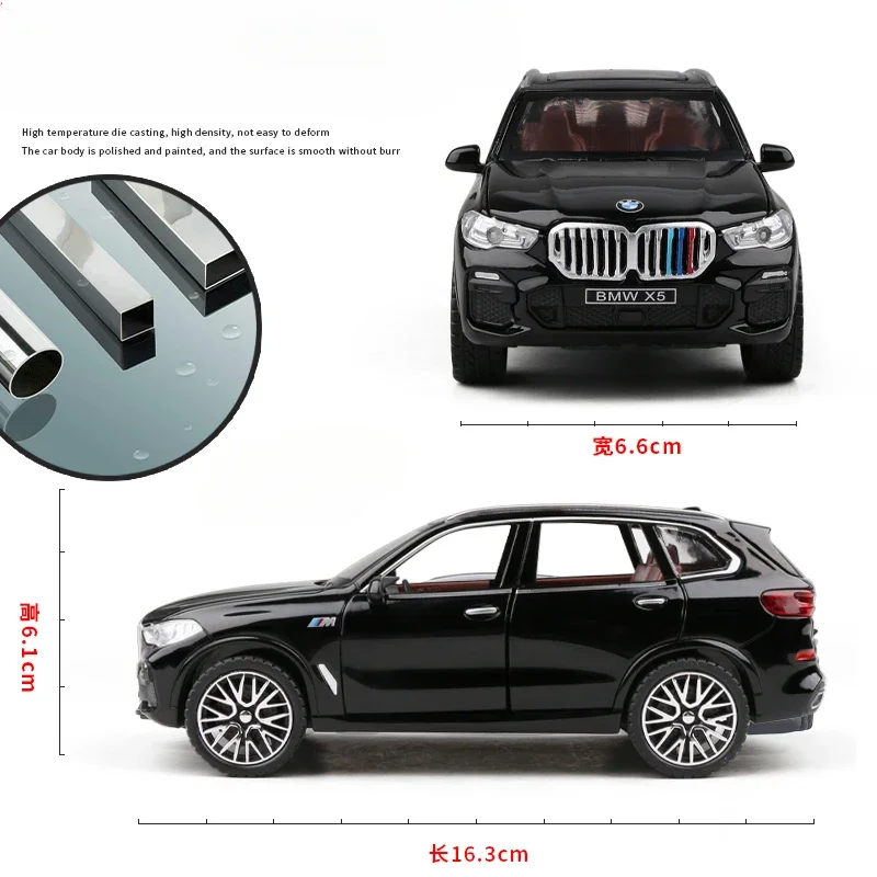 Black BMW X5 1:32 Scale Diecast Model 6 Black BMW X5 1:32 Scale Diecast Model - Image 6