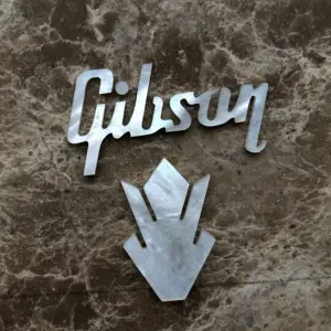 Mother of Pearl Guitar Logo Inlay for Gibson 5 S3626efbc13744b1b9e953578ef162a885