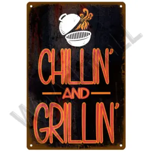 BBQ Zone Vintage Metal Tin Sign 20x30 cm 38 S3627604615aa4cfcb0043b57719dacb4b