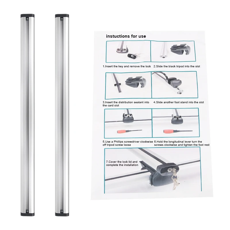 Universal Aluminum Car Roof Racks for SUVs 5 Universal Aluminum Car Roof Racks for SUVs - Image 5