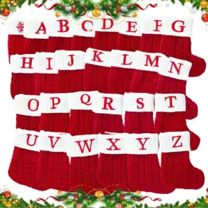 Festive Christmas Stocking with Letter Decor 36 S36720dcc580c44c48f7aa39a646ccb79w 1
