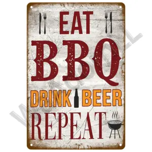 Retro BBQ Metal Sign for Outdoor Decor 39 S36986de254974e53a255d701ce94d460A 4