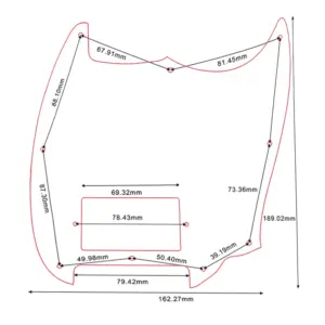 Custom Pickguard for Squier Bullet Mustang 41 S36c4b908840e477ab9e4490d1343e2749